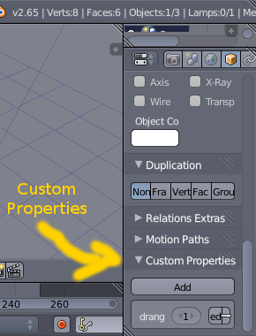 Custom properties